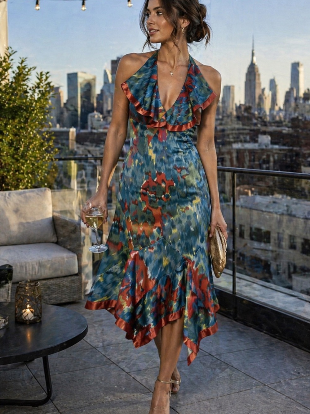 Yigal Azrouel handkerchief hem dress
